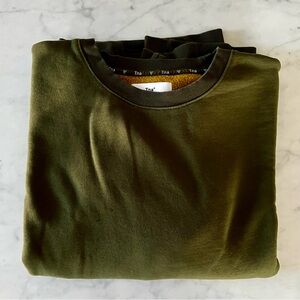 Aritzia TNA Cozy Fleece Boyfriend Crew Sweatshirt - Overdye Sagesse